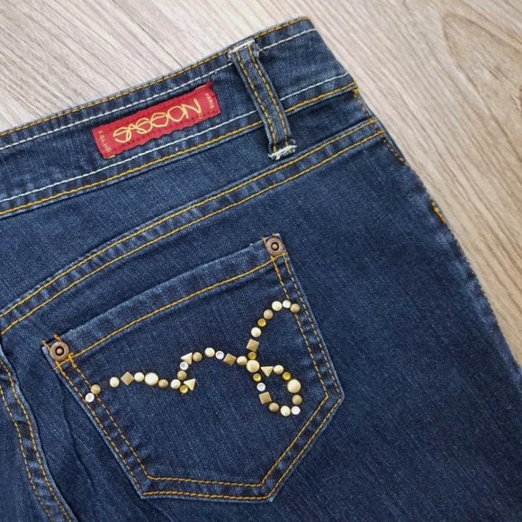 Sasson Ooh La La 90s Vintage Stud Skinny Jeans - Picture 8 of 12